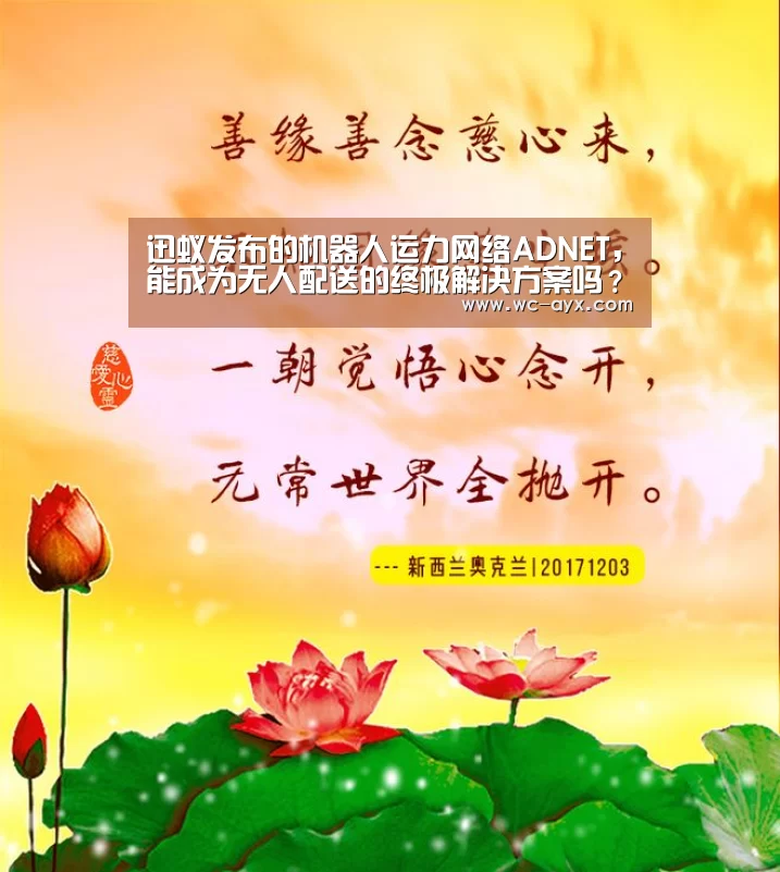 迅蚁发布的机器人运力网络ADNET,能成为无人配送的终极解决方案吗?...“爱游戏app”(图3) 爱游戏体育app